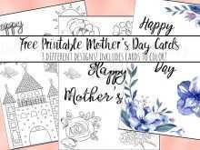 Mother’S Day Card Templates To Colour