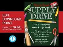 63 Best School Supply Drive Flyer Template Free With Stunning Design for School Supply Drive Flyer Template Free
