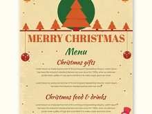 63 Blank Christmas Menu Card Template Free Download with Christmas Menu Card Template Free