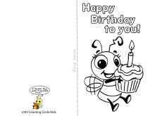 63 Blank Happy Birthday Card Template Black And White Now for Happy Birthday Card Template Black And White