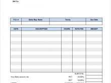 Template For Job Invoice