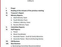 63 Creating Church Conference Agenda Template for Ms Word by Church Conference Agenda Template