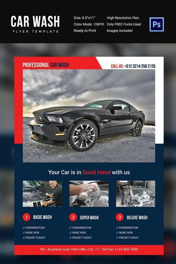 63 Creative Car Detailing Flyer Template for Car Detailing Flyer Template