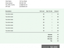 63 Customize A Invoice Template For Free by A Invoice Template