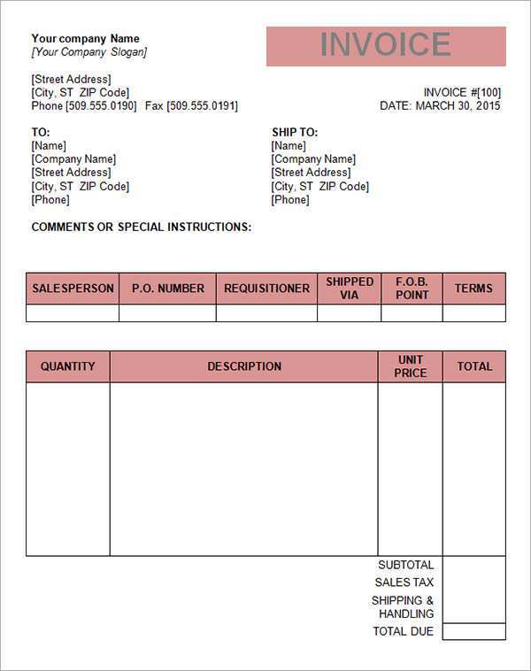 63 Customize Our Free Tax Invoice Template For Word Layouts for Tax Invoice Template For Word