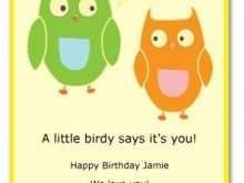 63 Customize Owl Birthday Card Template for Ms Word with Owl Birthday Card Template