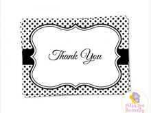 63 Customize Thank You Card Template Black And White in Word with Thank You Card Template Black And White