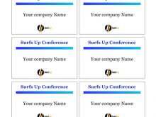 63 Format Convention Name Card Template Photo for Convention Name Card Template