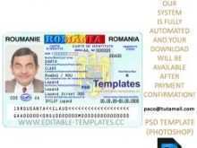 63 Format Romania Id Card Template in Word for Romania Id Card Template