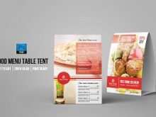 Tent Card Menu Template