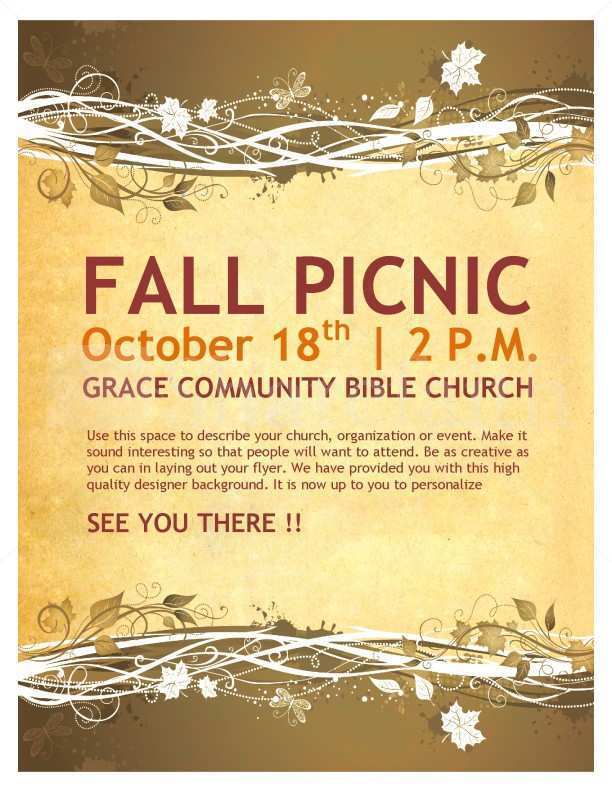 63 How To Create Church Picnic Flyer Templates Formating by Church Picnic Flyer Templates
