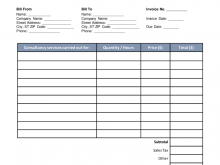 Invoice Template For It Consulting Services