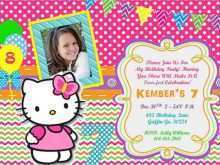 63 Online Birthday Invitation Card Template Hello Kitty Formating with Birthday Invitation Card Template Hello Kitty