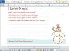 63 Online Christmas Recipe Card Template For Word in Word by Christmas Recipe Card Template For Word