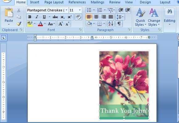 63 Printable Create A Thank You Card Template in Word for Create A Thank You Card Template