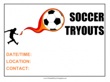 63 Report Soccer Tryout Flyer Template for Soccer Tryout Flyer Template