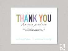63 Report Thank You For Your Order Card Template With Stunning Design by Thank You For Your Order Card Template
