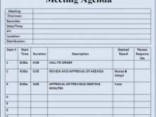 63 The Best Meeting Agenda Report Template Formating for Meeting Agenda Report Template