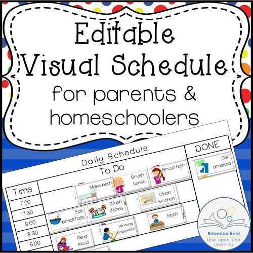 63 The Best Visual Schedule Template Free Formating for Visual Schedule ...