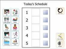 63 Visiting Visual Schedule Template Free for Ms Word with Visual Schedule Template Free