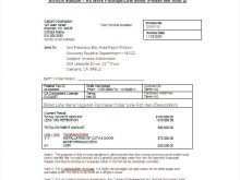 Construction Job Invoice Template