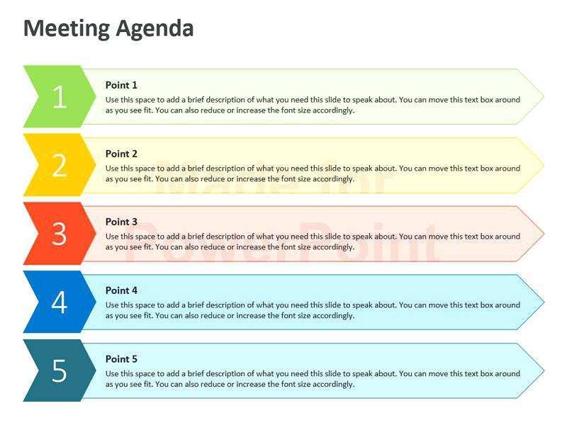 Meeting Agenda Template Powerpoint Cards Design Templates