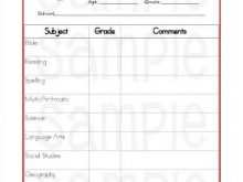 64 Best Report Card Template For Homeschool For Free with Report Card Template For Homeschool