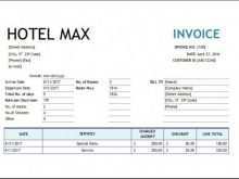 Hotel Invoice Template Xls