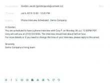 64 Create Interview Schedule Email Template Formating with Interview Schedule Email Template