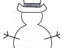 64 Create Snowman Christmas Card Template Now for Snowman Christmas Card Template