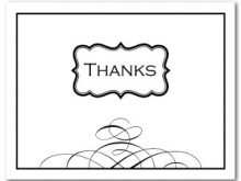 64 Create Thank You Card Template Black And White For Free by Thank You Card Template Black And White