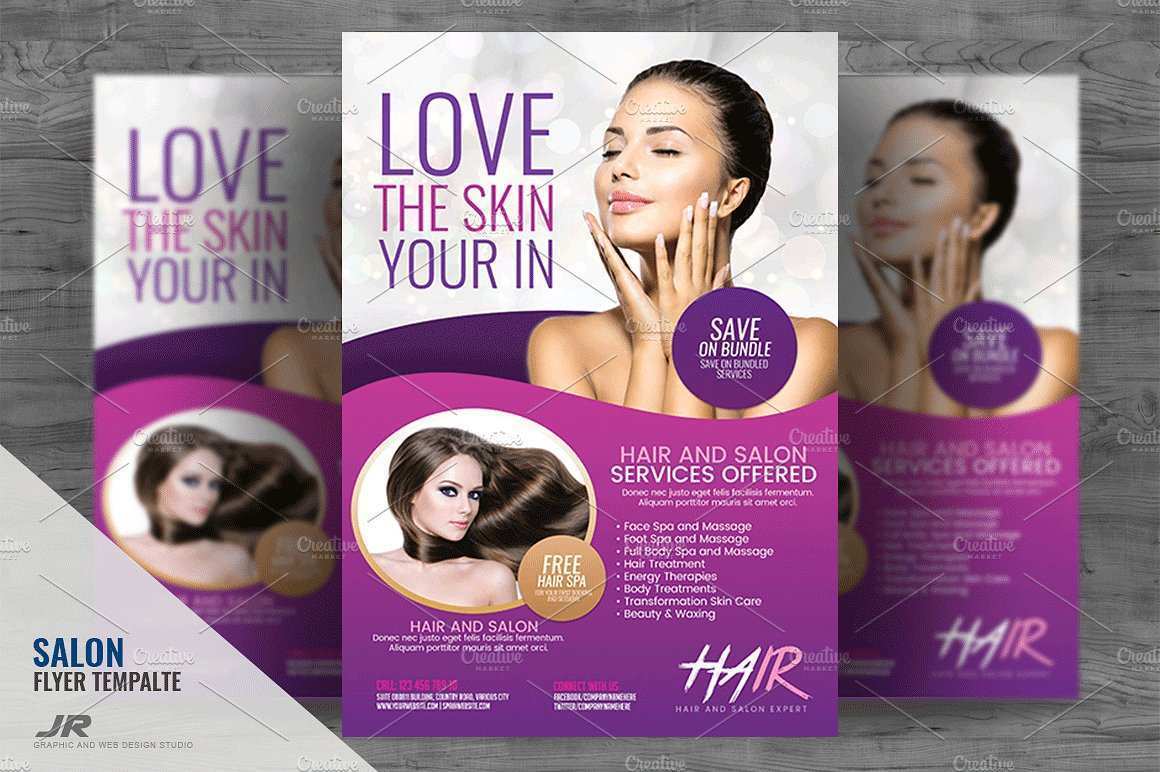 64 Creating Beauty Salon Flyer Templates Free for Ms Word with Beauty Salon Flyer Templates Free
