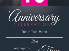 64 Creating Invitation Card Template For Anniversary Now with Invitation Card Template For Anniversary