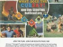 64 Customize Cub Scout Flyer Template in Photoshop by Cub Scout Flyer Template