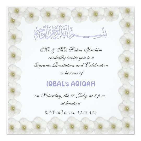 64 Customize Invitation Card Aqiqah Template With Stunning Design for Invitation Card Aqiqah Template