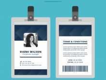 64 Format Id Card Template Portrait Photo by Id Card Template Portrait