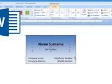 64 Free Business Card Templates In Word 2007 With Stunning Design for Business Card Templates In Word 2007