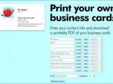 Design Your Own Business Card Template Free