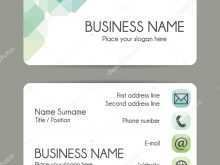Id Card Template Back And Front