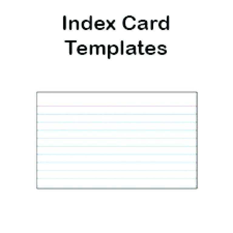 64 Free Printable 3X5 Index Card Template Microsoft Word For Free With 3X5 Index Card Template