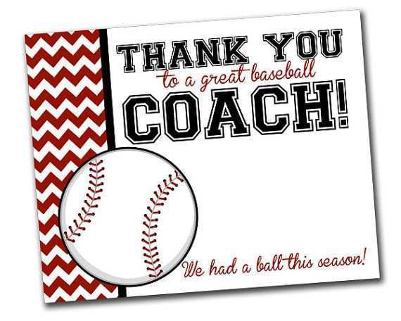 64 Free Printable Thank You Card For Baseball Coach Templates With Stunning Design by Thank You Card For Baseball Coach Templates