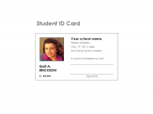 64 Free Student Id Card Template Excel For Free with Student Id Card Template Excel