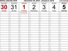 64 How To Create Daily Calendar 2019 Template by Daily Calendar 2019 Template