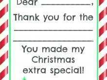 Holiday Thank You Card Template Free