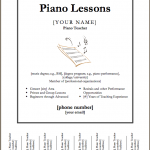 64 How To Create Music Lesson Flyer Template Formating by Music Lesson Flyer Template