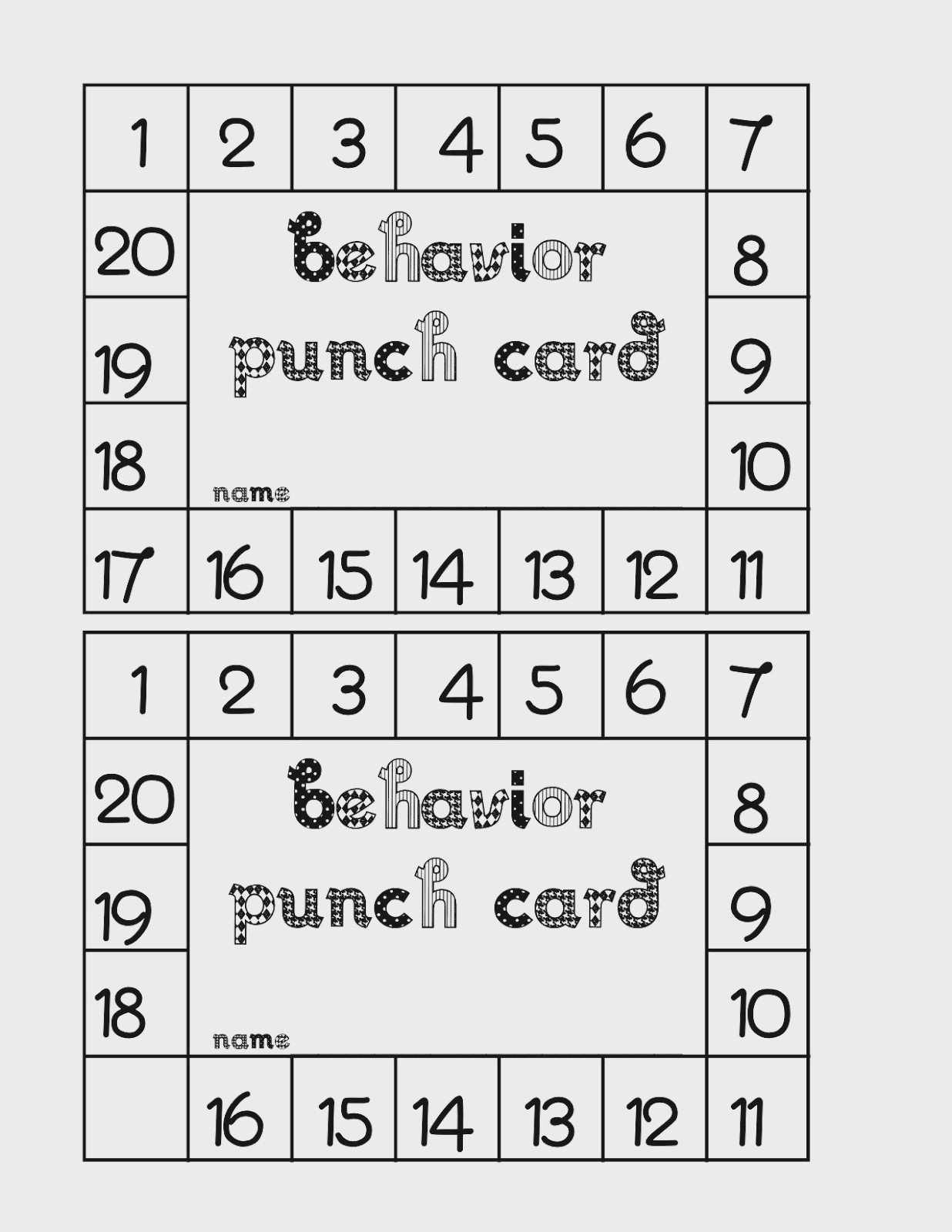 25 How To Create Punch Card Template For Word PSD File with Punch In Free Printable Punch Card Template