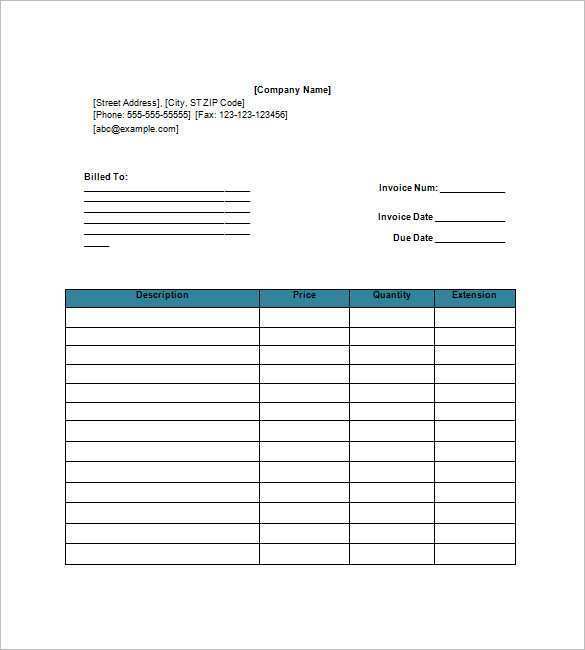 Freelance Invoice Template Google Docs - Cards Design Templates