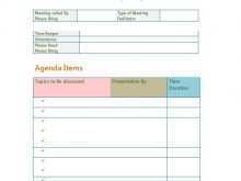 64 Printable Meeting Agenda Spreadsheet Template for Ms Word for Meeting Agenda Spreadsheet Template