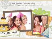 64 Report Birthday Card Template Collage for Ms Word for Birthday Card Template Collage