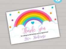 64 Report Rainbow Thank You Card Template Now with Rainbow Thank You Card Template